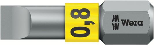 WERA 05056064001 800/1 BTZ  0.8 X 5.5 X 25 MM SLOTTED BITS, BITORSION