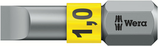 WERA 05056066001 800/1 BTZ  1.0 X 5.5 X 25 MM SLOTTED BITS, BITORSION
