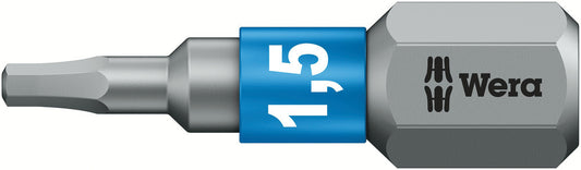 WERA 05056680001 840/1 BTZ HEX-PLUS SW 1.5 X 25 MM BIT FOR HEX SOCKET SCREWS