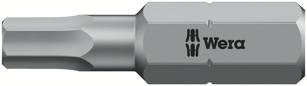 WERA 05056320001 840/1 Z HEX-PLUS SW 4 X 25 MM BITS FOR HEX SOCKET SCREWS