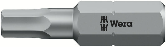 WERA 05056320001 840/1 Z HEX-PLUS SW 4 X 25 MM BITS FOR HEX SOCKET SCREWS