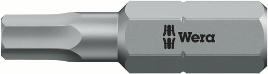 WERA 05056342001 840/1 Z BO SW 2.5 X 25 MM BITS FOR HEX SOCKET SCREW, TAMPER RESISTANT