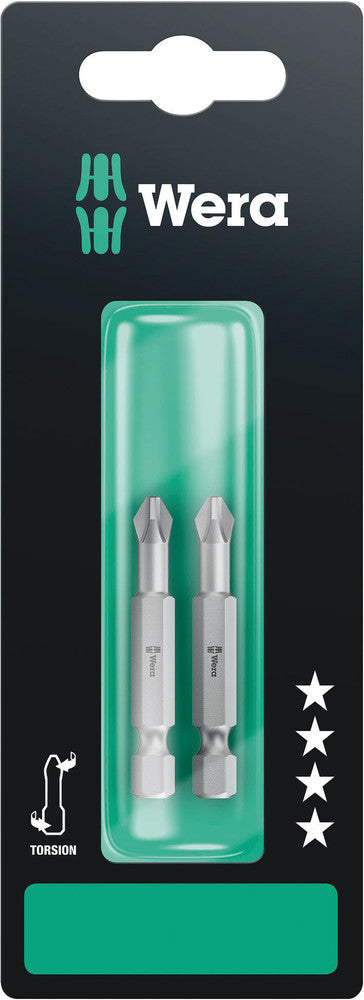 WERA 05134381001 851/4 TZ PH 2 X 50 MM SB BITS ASSORTMENT (2 PCS)