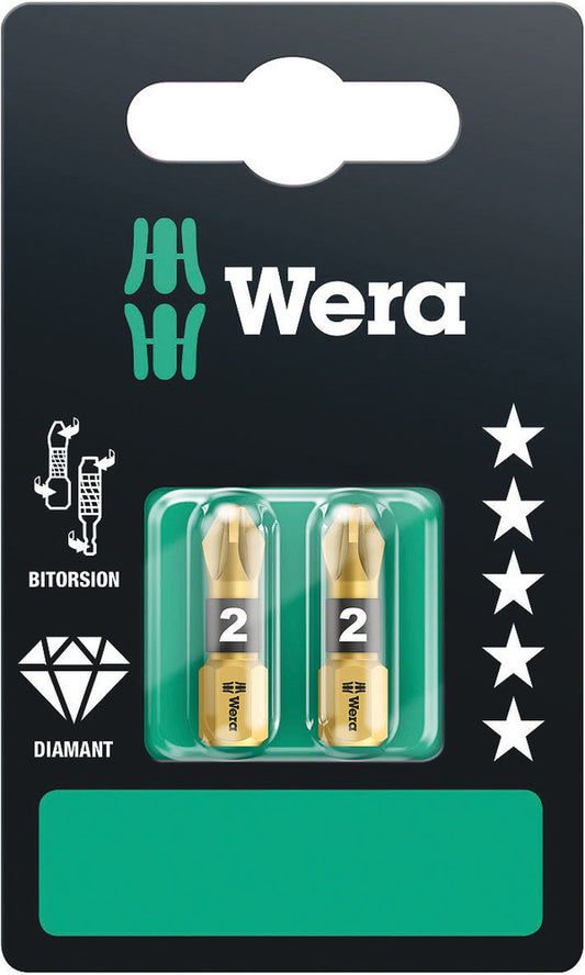 WERA 05073339001 855/1 BDC PZ 2 SET SB BITS ASSORTMENT (2 PCS)