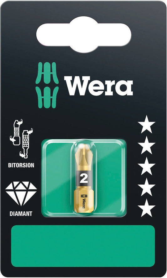 WERA 05073337001 855/1 BDC PZ 2 X 25 MM SB BITS ASSORTMENT