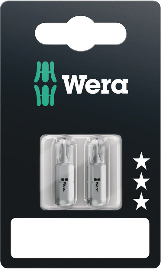 WERA 05073310001 855/1 Z PZ 3 X 25 MM SB BITS ASSORTMENT (2 PCS)