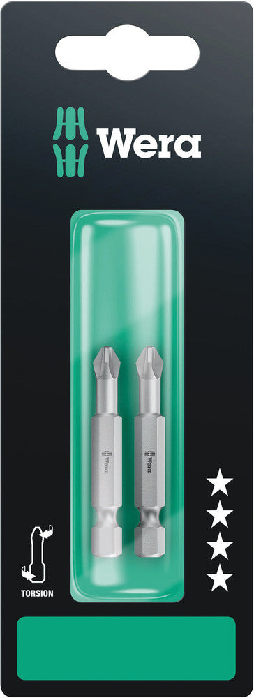 WERA 05134385001 855/4 TZ PZ 2 X 50 MM SB BITS ASSORTMENT (2 PCS)
