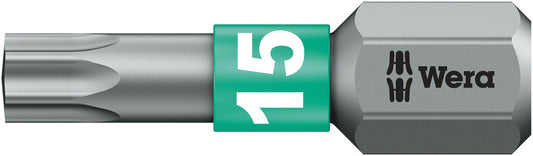 WERA 05066122001 867/1 BTZ  TX 15 X 25 MM TORX BITS, BITORSION