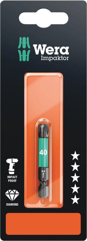 WERA 05073967001 867/4 IMP DC TX 40 X 50 MM SB TORX-BITS, IMPACT