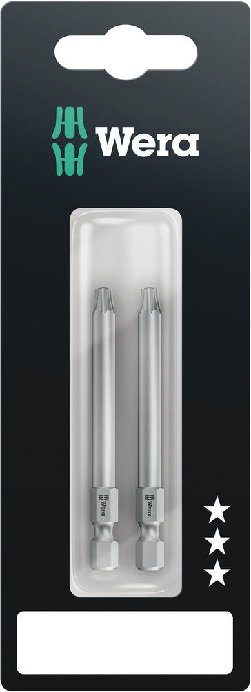 WERA 05073071001 867/4 BO  TX 25 X 70 MM TORX BITS , TAMPER RESISTANT SB (2 PCS)