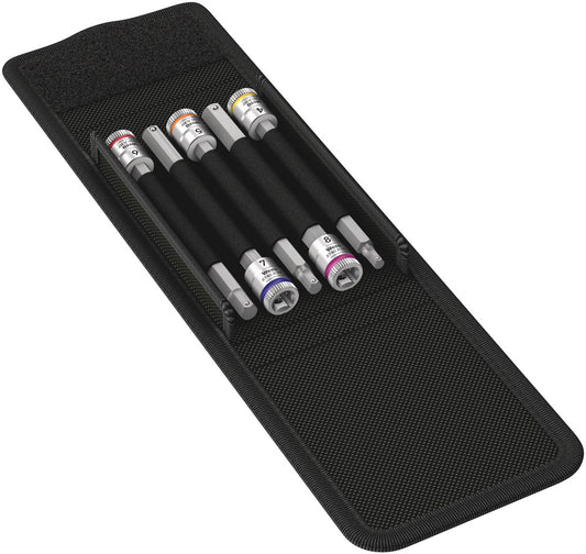 WERA 05003345001 8740 A HF 1 ZYKLOP BIT SOCKET SET, WITH HOLDING FUNCTION, 1/4" DRIVE, 5 PIECES