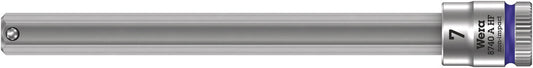 WERA 05003342001 8740 A HF ZYKLOP BIT SOCKET WITH 1/4" DRIVE WITH HOLDING FUNCTION, 7,0 X 100 MM