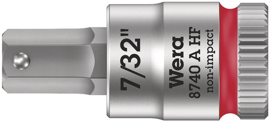 WERA 05003387001 8740 A HF HEX-PLUS SW 7/32" ZYKLOP BIT SOCKET WITH 1/4" DRIVE HOLDING FUNCTION