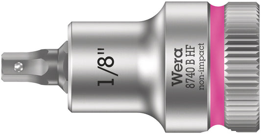 WERA 05003080001 8740 B HF HEX-PLUS SW 1/8" X 35 MM ZYKLOP BIT SOCKET WITH 3/8" DRIVE HOLDING FUNCTION