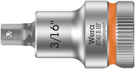 WERA 05003085001 8740 B HF HEX-PLUS SW 3/16" X 35 MM ZYKLOP BIT SOCKET WITH 3/8" DRIVE HOLDING FUNCTION