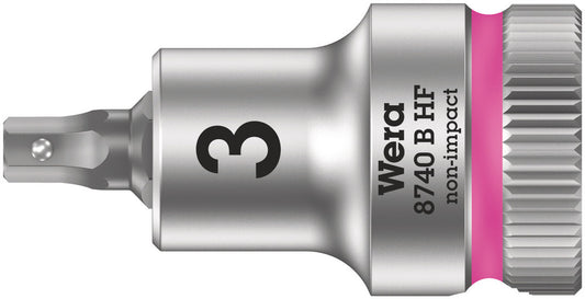 WERA 05003030001 8740 B HF HEX-PLUS SW 3,0 X 35 MM ZYKLOP BIT SOCKET WITH 3/8" DRIVE HOLDING FUNCTION