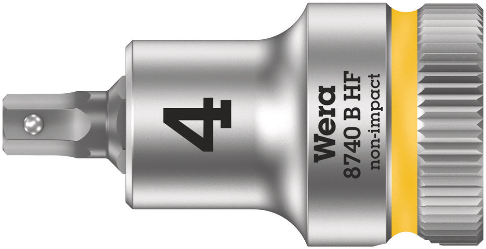 WERA 05003031001 8740 B HF HEX-PLUS SW 4,0 X 35 MM ZYKLOP BIT SOCKET WITH 3/8" DRIVE HOLDING FUNCTION
