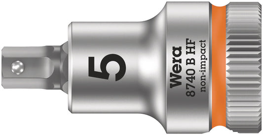WERA 05003033001 8740 B HF HEX-PLUS SW 5,0 X 35 MM ZYKLOP BIT SOCKET WITH 3/8" DRIVE HOLDING FUNCTION