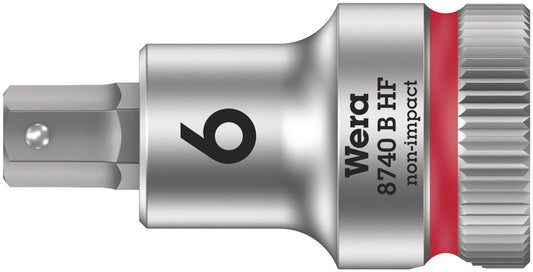 WERA 05003035001 8740 B HF HEX-PLUS SW 6,0 X 35 MM ZYKLOP BIT SOCKET WITH 3/8" DRIVE HOLDING FUNCTION