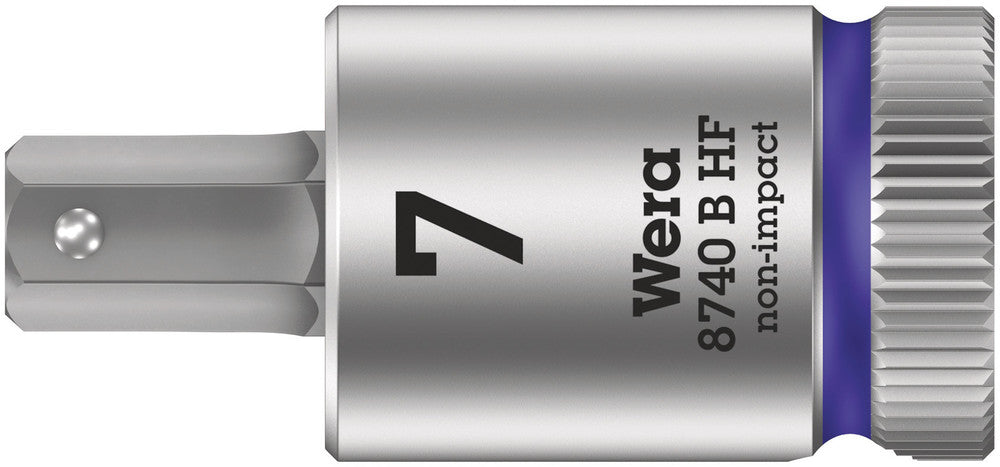 WERA 05003037001 8740 B HF HEX-PLUS SW 7,0 X 38,5 MM ZYKLOP BIT SOCKET WITH 3/8" DRIVE HOLDING FUNCTION