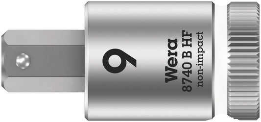 WERA 05003041001 8740 B HF HEX-PLUS SW 9,0 X 38,5 MM ZYKLOP BIT SOCKET WITH 3/8" DRIVE HOLDING FUNCTION