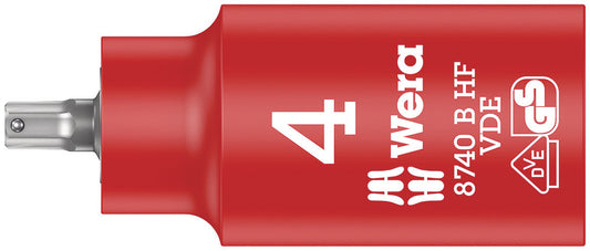 WERA 05004900001 8740 B VDE HF HEX SW 4 HF INSULATED SOCKET