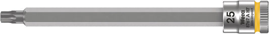 WERA 05003366001 8767 A HF TORX ZYKLOP BIT SOCKET WITH 1/4" DRIVE WITH HOLDING FUNCTION , TX 25 X 100 MM