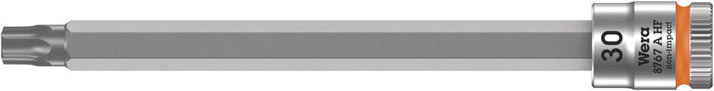 WERA 05003370001 8767 A HF TORX ZYKLOP BIT SOCKET WITH 1/4" DRIVE WITH HOLDING FUNCTION , TX 30 X 100 MM