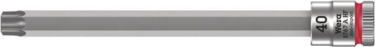 WERA 05003372001 8767 A HF TORX ZYKLOP BIT SOCKET WITH 1/4" DRIVE WITH HOLDING FUNCTION , TX 40 X 100 MM