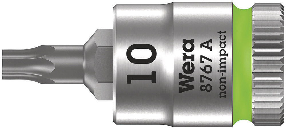 WERA 05003390001 8767 A TORX ZYKLOP BIT SOCKET WITH 1/4" DRIVE, TX 10 X 28 MM  (NO HF!!!)