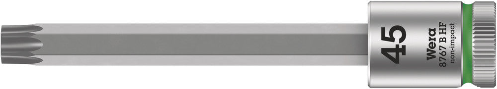 WERA 05003071001 8767 B HF TX 45 X 100 MM ZYKLOP BIT SOCKET WITH 3/8" DRIVE HOLDING FUNCTION