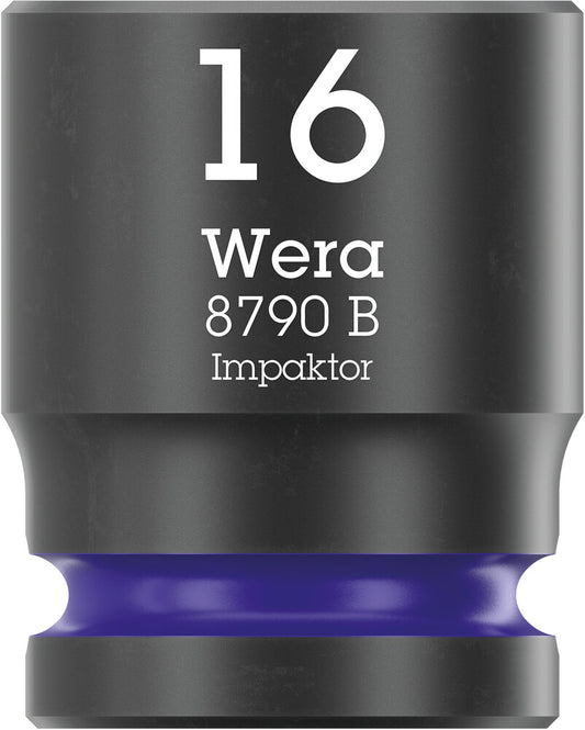 WERA 05005507001 8790 B Impaktor socket with 3/8" drive, 16 x 30 mm