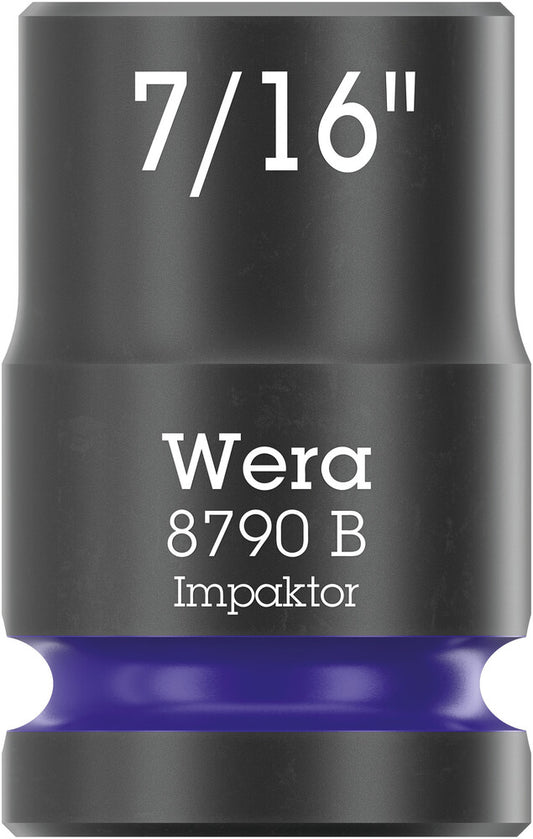 WERA 05005517001 8790 B Impaktor socket with 3/8" drive, 7/16" x 30 mm