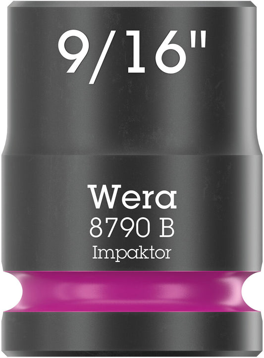 WERA 05005519001 8790 B Impaktor socket with 3/8" drive, 9/16" x 30 mm