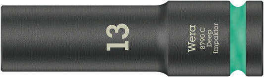 WERA 05004830001 8790 C IMPAKTOR DEEP SOCKET WITH 1/2" DRIVE, 13 X 83 MM