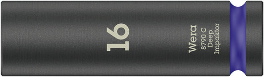 WERA 05004833001 8790 C IMPAKTOR DEEP SOCKET WITH 1/2" DRIVE, 16 X 83 MM