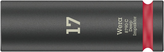 WERA 05004834001 8790 C IMPAKTOR DEEP SOCKET WITH 1/2" DRIVE, 17 X 83 MM