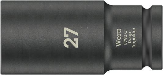 WERA 05004840001 8790 C IMPAKTOR DEEP SOCKET WITH 1/2" DRIVE, 27 X 83 MM