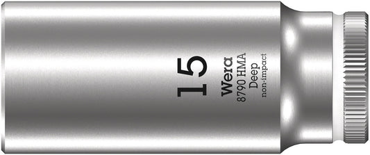 WERA 05004512001 8790 HMA DEEP SOCKETS (1/4" DRIVE SOCKETS - DEEP - 6-POINT) 1/4" DEEP SOCKET SW 15 WHITE