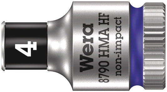 WERA 05003717001 8790 HMA HF ZYKLOP SOCKET WITH 1/4" DRIVE WITH HOLDING FUNCTION , 4,0  MM