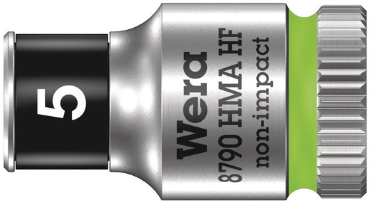 WERA 05003719001 8790 HMA HF ZYKLOP SOCKET WITH 1/4" DRIVE WITH HOLDING FUNCTION , 5,0  MM