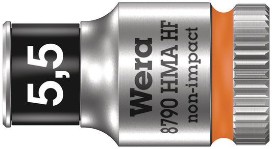 WERA 05003720001 8790 HMA HF ZYKLOP SOCKET WITH 1/4" DRIVE WITH HOLDING FUNCTION , 5,5  MM