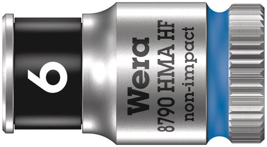 WERA 05003721001 8790 HMA HF ZYKLOP SOCKET WITH 1/4" DRIVE WITH HOLDING FUNCTION , 6,0  MM