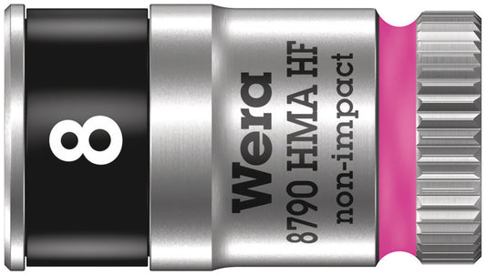 WERA 05003723001 8790 HMA HF ZYKLOP SOCKET WITH 1/4" DRIVE WITH HOLDING FUNCTION , 8,0  MM