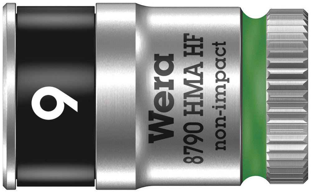 WERA 05003724001 8790 HMA HF ZYKLOP SOCKET WITH 1/4" DRIVE WITH HOLDING FUNCTION , 9,0  MM