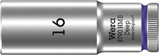 WERA 05004538001 8790 HMB DEEP (3/8" DRIVE SOCKETS - DEEP - 6-POINT) 3/8" DEEP SOCKET SW 16 VIOLETT