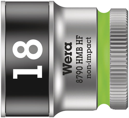 WERA 05003752001 8790 HMB HF 18,0 ZYKLOP SOCKET WITH 3/8" DRIVE, HOLDING FUNCTION