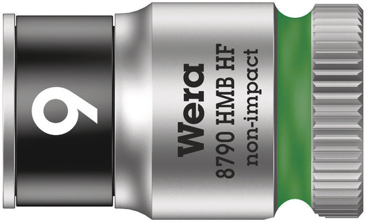 WERA 05003743001 8790 HMB HF 9,0 ZYKLOP SOCKET WITH 3/8" DRIVE, HOLDING FUNCTION