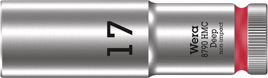 WERA 05004557001 8790 HMC DEEP (1/2" DRIVE SOCKETS - DEEP - 6-POINT) 1/2" DEEP SOCKET SW 17 VIOLETT