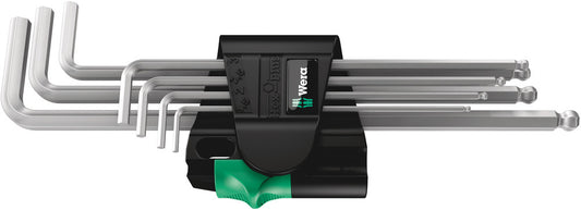 WERA 05022101001 950 PKL/7 B SM MAGNET HEX KEY SET LONG ARM BALLPOINT HEX KEY SET 